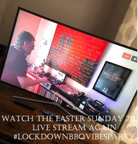 Watch the Easter Sunday LIVE Stream of the 'LockdownBBQVibesParty